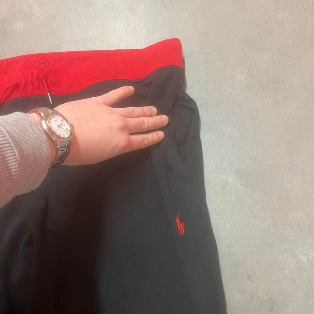Polo Ralph Lauren Men's Soft Cotton Double-Knit Jogger Pants red black xl - Picture 2 of 7